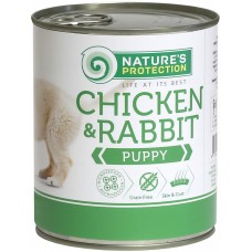 NP Puppy chicken & rabbit консервы для щенков c курицей и кроличьим мясом 800гр					
