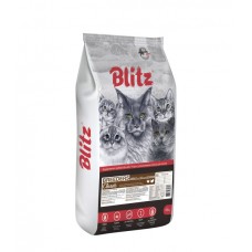 Blitz Breeders Classic Cat сухой корм для взрослых кошек с курицей и индейкой - 10 кг
