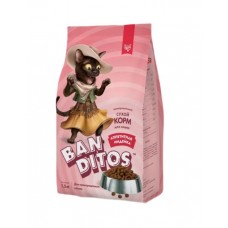 BANDITOS Полнорационный сухой корм с ягненком для стерилизованных  кошек и кастрированных котов всех пород с 12 месяцев, 1,5 кг