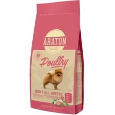 ARATON DOG ADULT POULTRY 15 КГ - сухой корм для взрослых собак всех пород с мясом домашней птицы