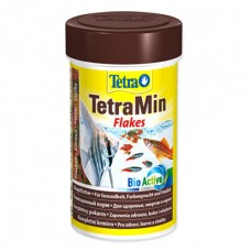 TetraMin основной корм для всех видов тропических рыб (хлопья), уп. 100 мл.