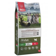 BLITZ LIGHT & FIT DOG TURKEY & SALMON/беззерновой корм для собак, склонных к лишнему весу Индейка & Лосось/12 кг  