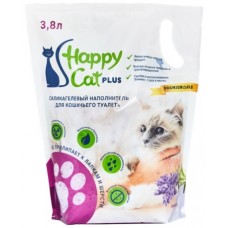 Happi Cat Наполнитель для кошачьего туалета силикогель 3,8л лаванда