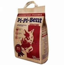 Наполнитель комкующийся для туалета кошек "Pi-Pi Bent®" Классик крафт-пакет 10 кг без г/я  (24 л)