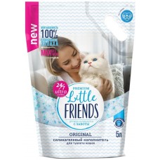 Наполнитель силикагелевый для туалета кошек "Little Friends@ Original" пакет 5л