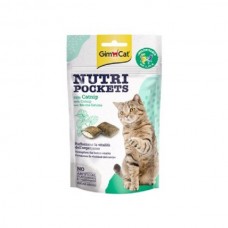 GIMCAT NUTRI POCKETS WITH CATNIP 60GR/ Подушечки с кошачьей мятой, 60 гр.