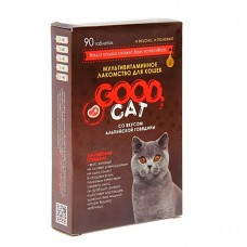 GOOD CAT Мультивитаминное лакомcтво для Кошек ВЫВЕДЕНИЕ ШЕРСТИ  90 таб. 