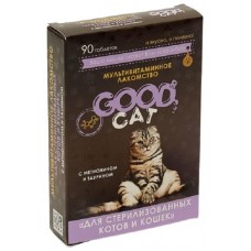 GOOD CAT Мультивитаминное лакомcтво для Стерилизованных Котов и Кошек90таб.