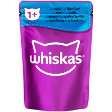 Whiskas для взрослых кошек желе с тунцом 85г