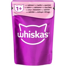 Whiskas для взрослых кошек рагу с лососем 85г