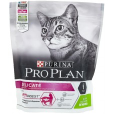 Pro Plan Delicate,сухой корм для кошек с чувствительным пищеварением,с ягненком,уп.400 гр.