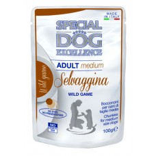 SPECIAL DOG EXC MEDIUM WILD POUCHES Кусочки для собак средних  пород с дичью (100 гр)