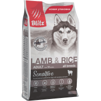 Blitz Adult Lamb&Rice,корм для взрослых собак с ягненком и рисом,уп.2 кг.