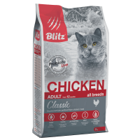 Blitz Classic Adult Cats Chicken, корм для взрослых кошек,уп.0,400 кг.