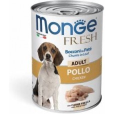 Monge Fresh Dog,паштет для собак с курицей,банка 400 гр.