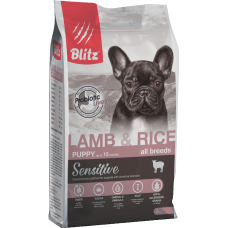 Blitz Puppy Lamb & Rice, корм для щенков с ягненком и рисом,уп.500гр.