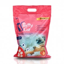 Betty Cat,комкующий наполнитель для кошачьего туалета с ароматом клубники,5л.(4 кг.)