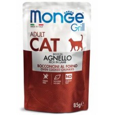 Monge Cat Grill Adult Lamb, влажный корм для взрослых кошек с ягненком, уп.85 гр.