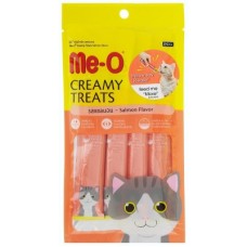 Me-O для кошек кремовые лакомства с лососем,15 гр*4 шт.