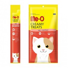 Me-O для кошек кремовые лакомства с крабом,15 гр*4 шт.
