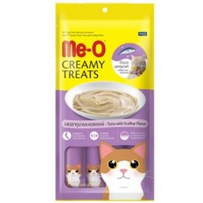 Me-O для кошек кремовые лакомства со вкусом морских гребешков,15 гр*4 шт.
